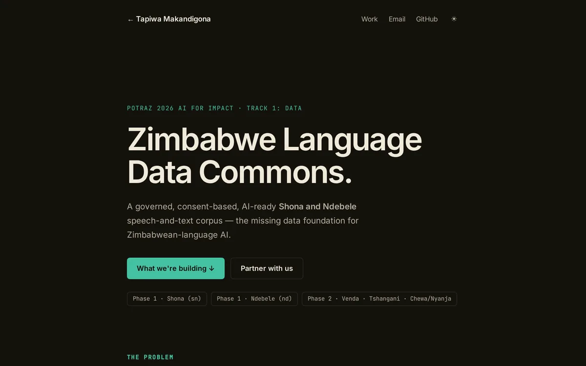 Zimbabwe Language Data Commons